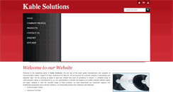 Desktop Screenshot of kablesolution.com